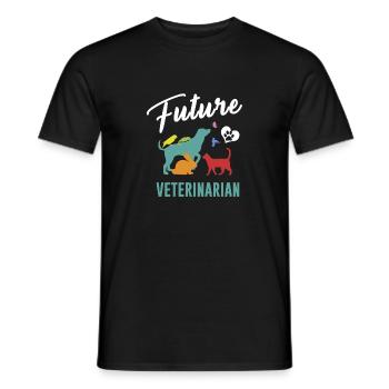 Future Veterinarian - Men's T-Shirt - black - Front - AI Model Male 178 light (178cm)