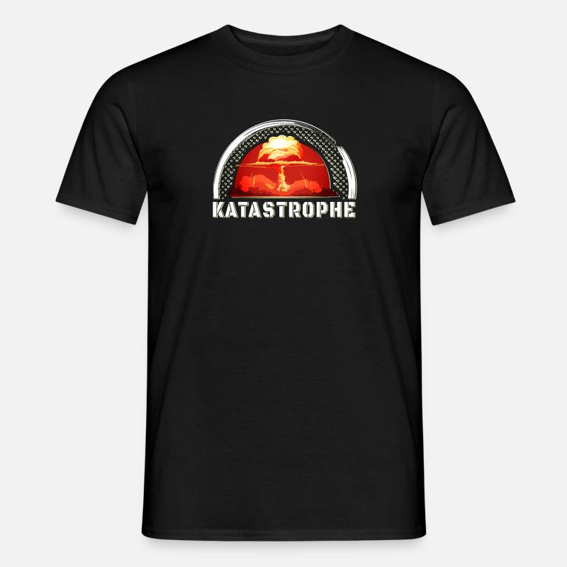 Katastrophe, Atombombe, Explosion Geschenkidee - Männer T-Shirt - Schwarz