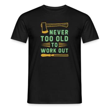 Jamais trop vieux - T-shirt homme - noir - Devant - AI Model Male 178 light (178cm)