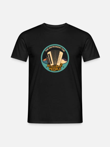 Accordeon - Männer T-Shirt - Schwarz