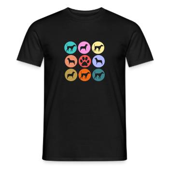canine - T-shirt homme - noir - Devant - AI Model Male 178 light (178cm)