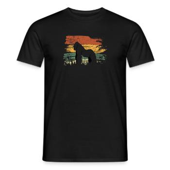 Silverback Grumpy Gorilla Gift Animal Lover 70s - Men's T-Shirt - black - Front - AI Model Male 178 light (178cm)
