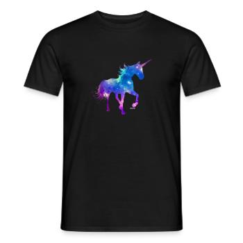 Coloré arc-en-ciel douce idée cadeau licorne - T-shirt homme - noir - Devant - AI Model Male 178 light (178cm)
