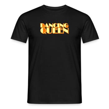 Dancing Queen 70s Vintage T-Shirt - Männer T-Shirt - Schwarz - Vorne - AI Model Male 178 light (178cm)