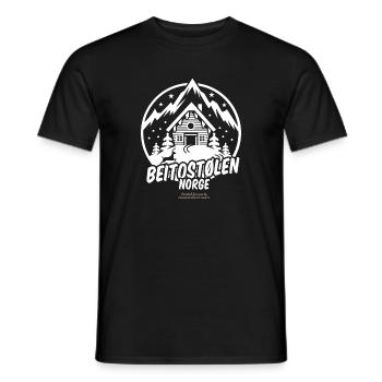Beitostølen Norge - Men's T-Shirt - black - Front - AI Model Male 178 light (178cm)