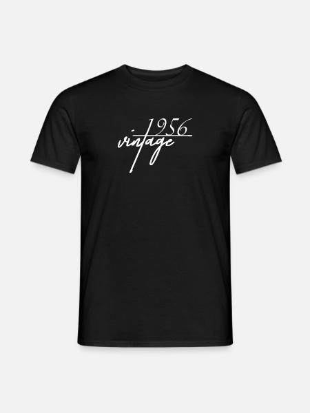Millésime 1956. Cadeau d'anniversaire de 1956 - T-shirt homme - noir