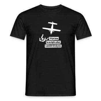 Skydiver Funny Sky Diver - T-shirt homme - noir - Devant - AI Model Male 178 light (178cm)