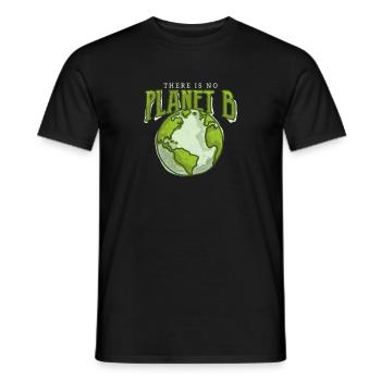There is no Planet B - Environmental Protection Climate Protection - Men's T-Shirt - black - Front - AI Model Male 178 light (178cm)