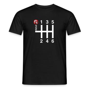 Humorous Going Backwards Is Not An Option - Männer T-Shirt - Schwarz - Vorne - AI Model Male 178 light (178cm)