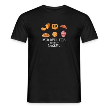 Mir reichts ich geh backen - Bäcker - Männer T-Shirt - Schwarz - Vorne - AI Model Male 178 light (178cm)