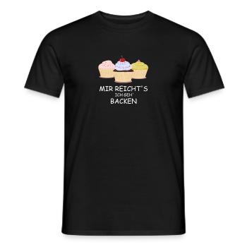 Mir reichts ich geh backen - Bäcker - Männer T-Shirt - Schwarz - Vorne - AI Model Male 178 light (178cm)
