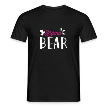 Mama Bear - Men's T-Shirt - black - Front - AI Model Male 178 light (178cm)