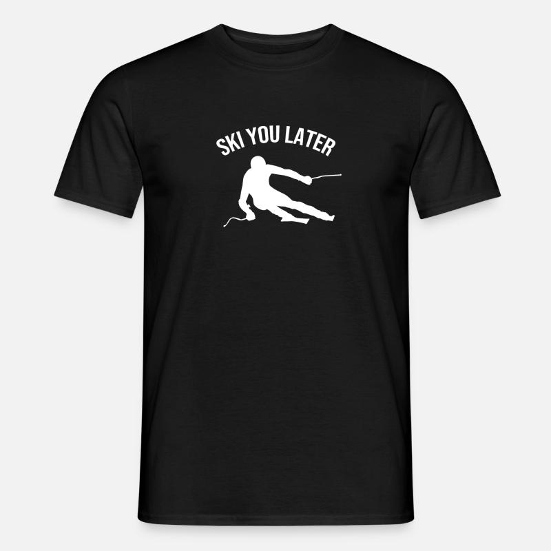 Ski you later - Männer T-Shirt - Schwarz