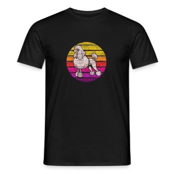 poodle - Men's T-Shirt - black - Front - AI Model Male 178 light (178cm)