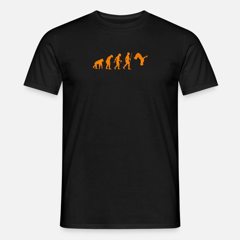 Parkour evolution backflip freerunning - T-shirt homme - noir