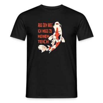 Hors du chemin, je dois aller à mon étang - T-shirt homme - noir - Devant - AI Model Male 178 light (178cm)