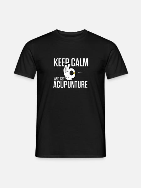 Try Acupuncture Acupuncturist Gift Relaxation - Men's T-Shirt - black