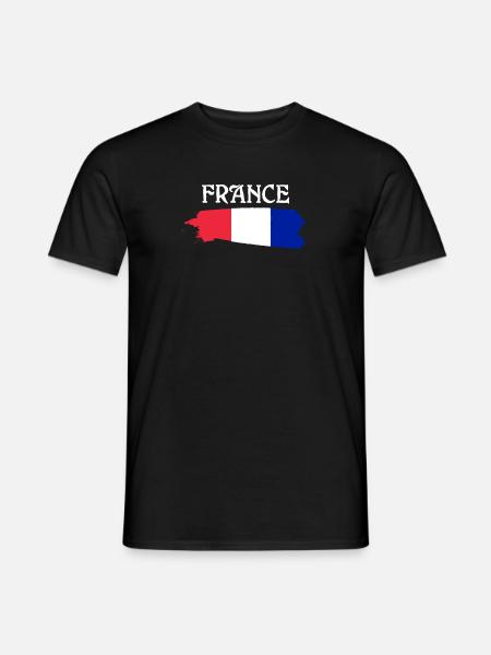 France - Men's T-Shirt - black