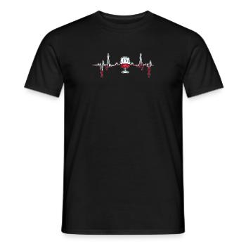 Palatinate dialect Pälzer Pälzisch drink schorle - Men's T-Shirt - black - Front - AI Model Male 178 light (178cm)