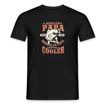 Vater Sohn Angel Fisch Karpfen Design - Männer T-Shirt - Schwarz - Vorne - AI Model Male 178 light (178cm)