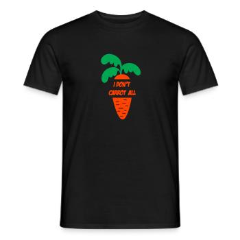 Je ne carotte pas tout ce que je n'aime pas - T-shirt homme - noir - Devant - AI Model Male 178 light (178cm)
