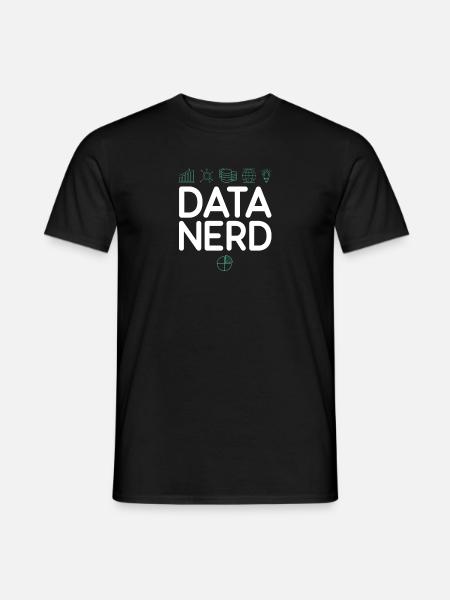 Data nerd data analyst and data scientist - Men's T-Shirt - black