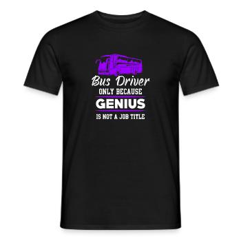 Busfahrer - Männer T-Shirt - Schwarz - Vorne - AI Model Male 178 light (178cm)