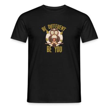 Be Different Be YOU - T-shirt homme - noir - Devant - AI Model Male 178 light (178cm)
