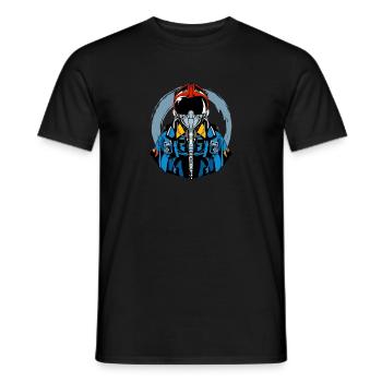 Cool Military Jet Fighter Pilot Geschenk Militär - Männer T-Shirt - Schwarz - Vorne - AI Model Male 178 light (178cm)
