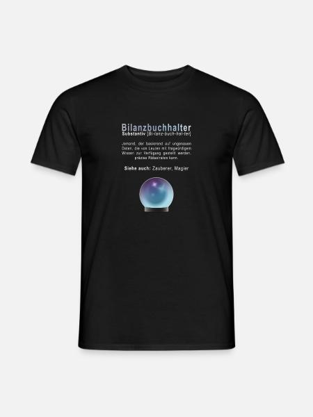 Bilanzbuchhalter - Männer T-Shirt - Schwarz