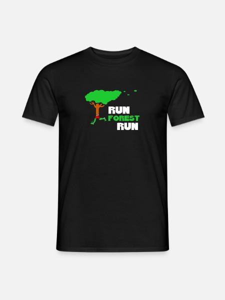 Run Forest Run Running Tree Runner Fun Run Geschenk - Männer T-Shirt - Schwarz