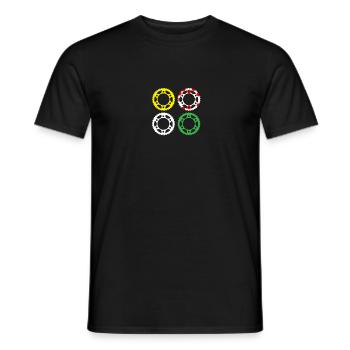 Tour Frankreich Fahrrad Fahrrad Geschenk - Männer T-Shirt - Schwarz - Vorne - AI Model Male 178 light (178cm)