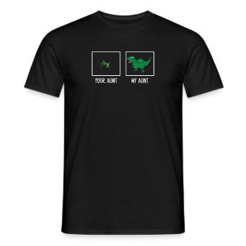 You Aunt, My Aunt Lizard Dinosaur Comparison Cool - Männer T-Shirt - Schwarz - Vorne - AI Model Male 178 light (178cm)