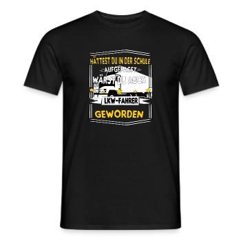 LKW Fahrer Beruf Disponent LKW LKW LKW Geschenkide - Männer T-Shirt - Schwarz - Vorne - AI Model Male 178 light (178cm)