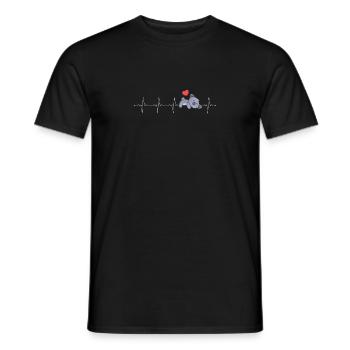 Heart beat of a koala - Men's T-Shirt - black - Front - AI Model Male 178 light (178cm)