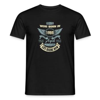 One of a Kind année de naissance 1960 - T-shirt homme - noir - Devant - AI Model Male 178 light (178cm)