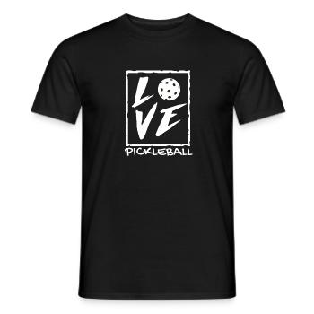 Fantastisches Pickleball-Geschenk Pickleball-Liebesgeschenk - Männer T-Shirt - Schwarz - Vorne - AI Model Male 178 light (178cm)