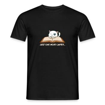 Just one more chapter Nerd und Bookish Gift - Männer T-Shirt - Schwarz - Vorne - AI Model Male 178 light (178cm)