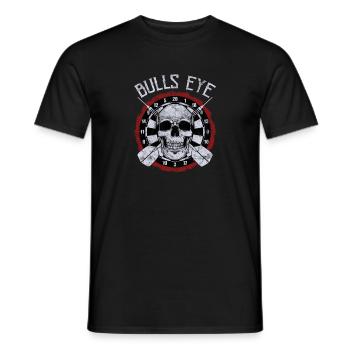 Dart bullseye - T-shirt homme - noir - Devant - AI Model Male 178 light (178cm)