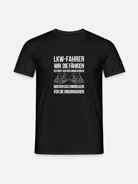 Trucker - Männer T-Shirt - Schwarz