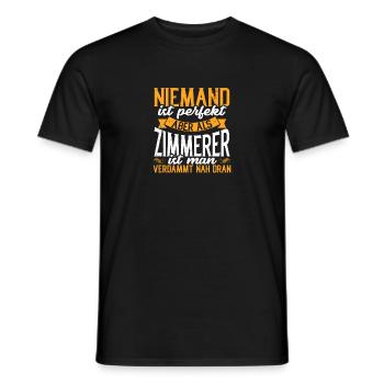 Zimmerer - Männer T-Shirt - Schwarz - Vorne - AI Model Male 178 light (178cm)