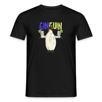 Ginguin - Männer T-Shirt - Schwarz - Vorne - AI Model Male 178 light (178cm)