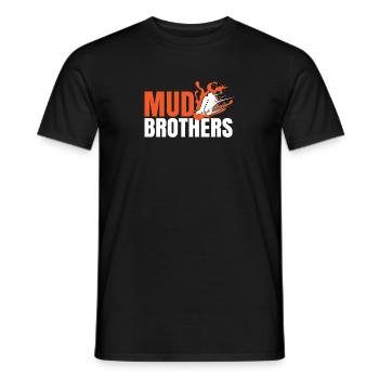 Mud Run Shirts for Men | Mud Run Team Shirts - Men's T-Shirt - black - Front - AI Model Male 178 light (178cm)
