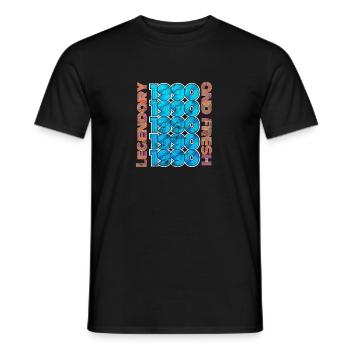 Cadeau d'anniversaire 1990 - T-shirt homme - noir - Devant - AI Model Male 178 light (178cm)