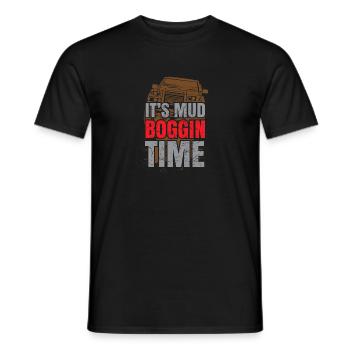 Funny Mud Bogging Tshirt 4x4 Offroad Mens Gift - Men's T-Shirt - black - Front - AI Model Male 178 light (178cm)
