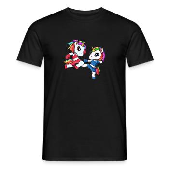 Muay Thai Unicorns - fighters unicorns - Men's T-Shirt - black - Front - AI Model Male 178 light (178cm)