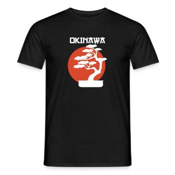 Okinawa Bonsai Baum - Männer T-Shirt - Schwarz - Vorne - AI Model Male 178 light (178cm)