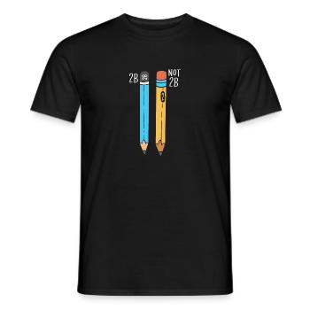 2B Or Not 2B For A Engineer graphic - Men's T-Shirt - black - Front - AI Model Male 178 light (178cm)