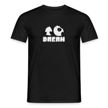 dream panda dreams pandas dream panda bear - Men's T-Shirt - black - Front - AI Model Male 178 light (178cm)