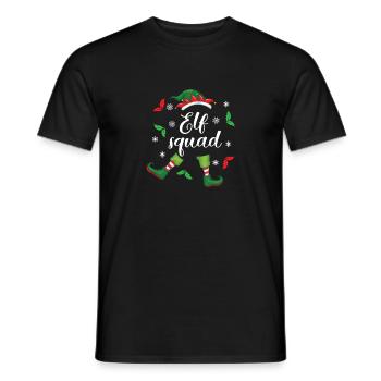 Elf Squad - Funny Family Matching Christmas | Xmas - Männer T-Shirt - Schwarz - Vorne - AI Model Male 178 light (178cm)